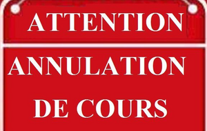 Annulation de cours